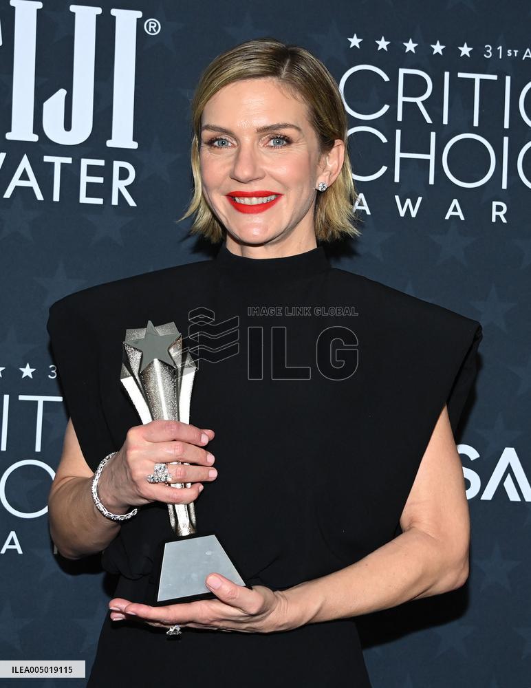 31st Annual Critics Choice Awards - Pressroom