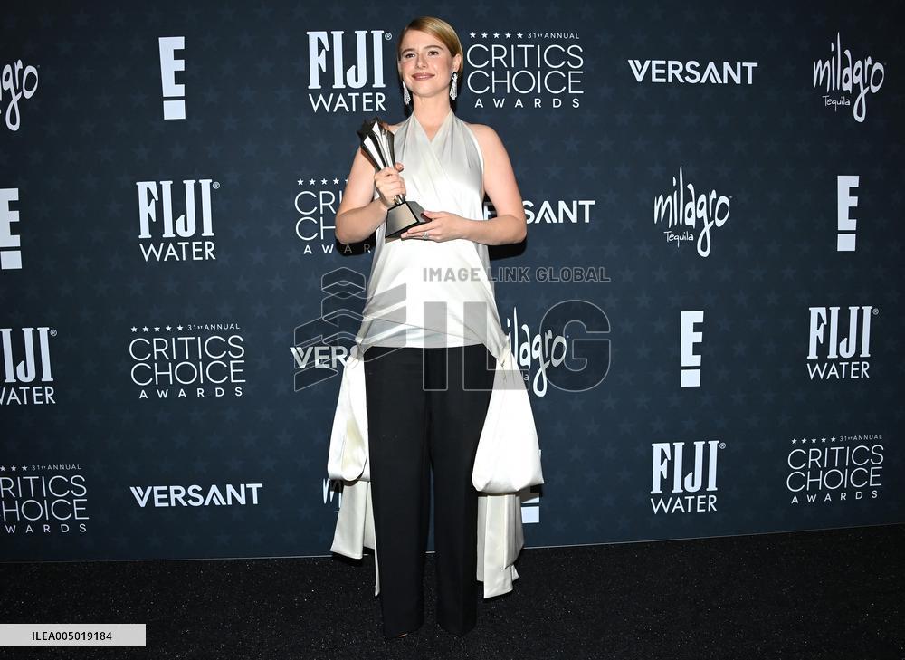 31st Annual Critics Choice Awards - Pressroom