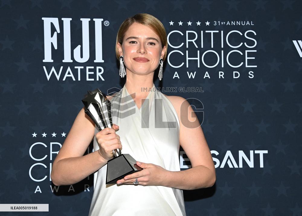 31st Annual Critics Choice Awards - Pressroom