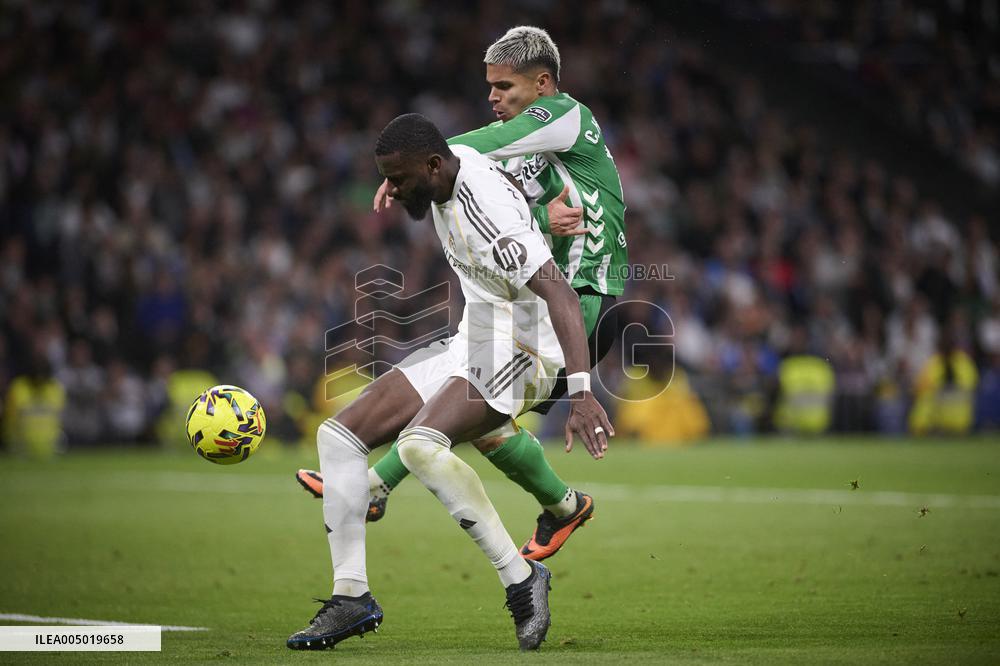 Real Madrid CF v Real Betis Balompie La Liga - Madrid
