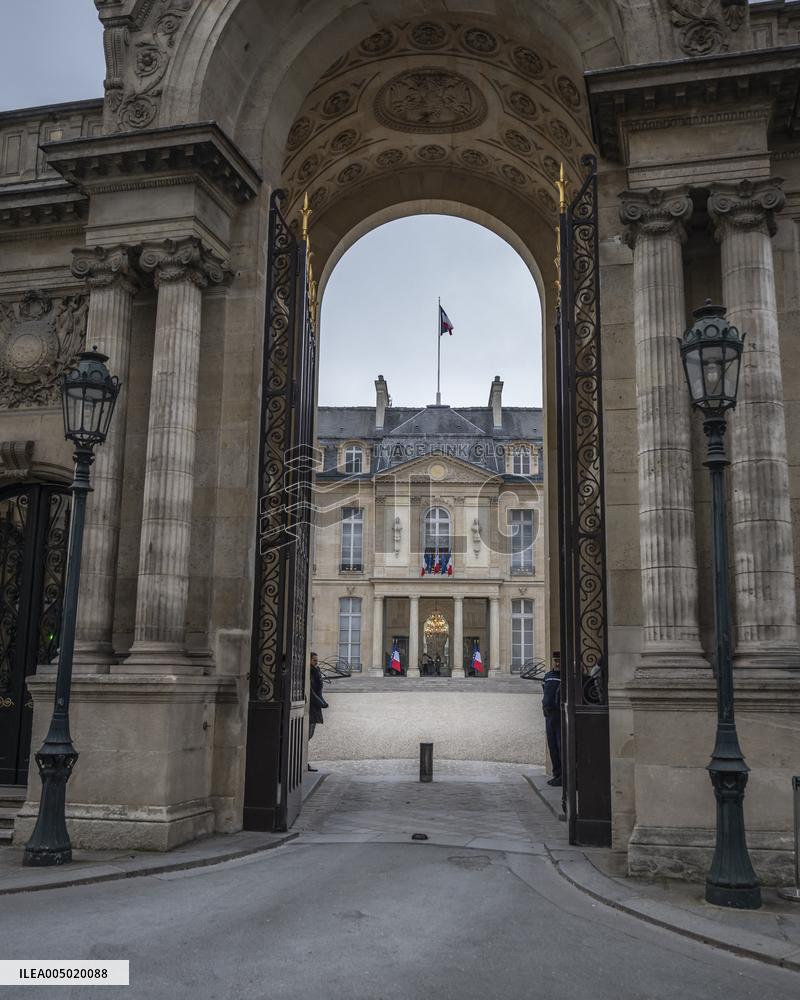 French Government Arriving at First Cabinet Meeting of 2026 at Elysee - Paris