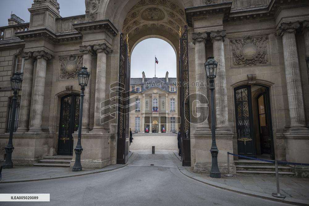 French Government Arriving at First Cabinet Meeting of 2026 at Elysee - Paris