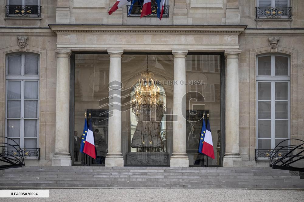French Government Arriving at First Cabinet Meeting of 2026 at Elysee - Paris