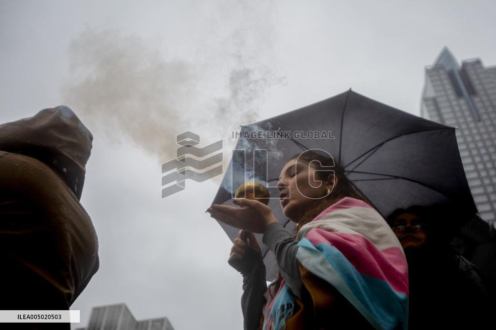 Los Angeles Rally Backs Venezuela - USA