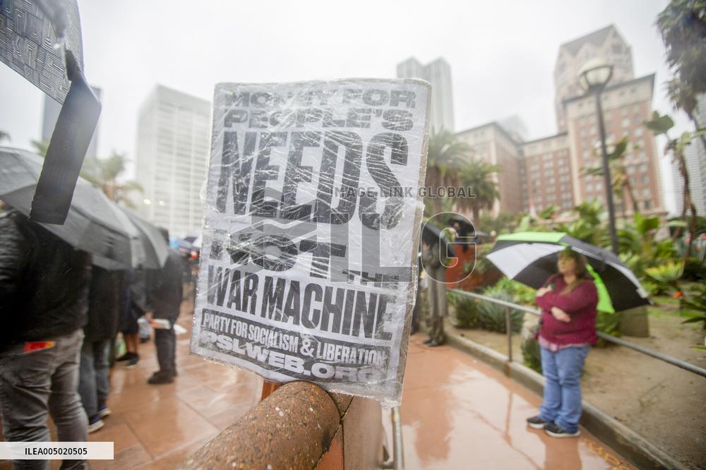 Los Angeles Rally Backs Venezuela - USA