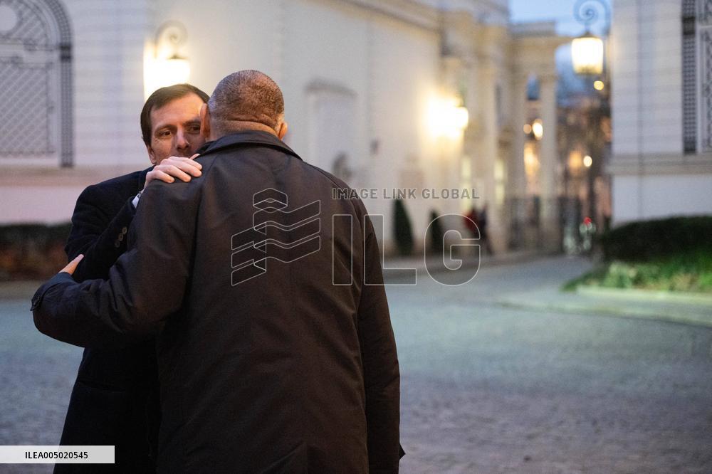 French Government Arriving at First Cabinet Meeting of 2026 at Elysee - Paris