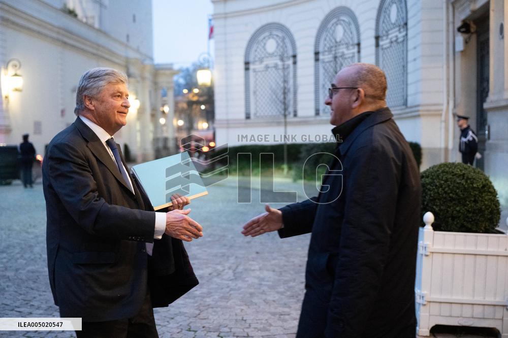French Government Arriving at First Cabinet Meeting of 2026 at Elysee - Paris