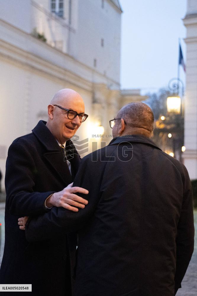 French Government Arriving at First Cabinet Meeting of 2026 at Elysee - Paris