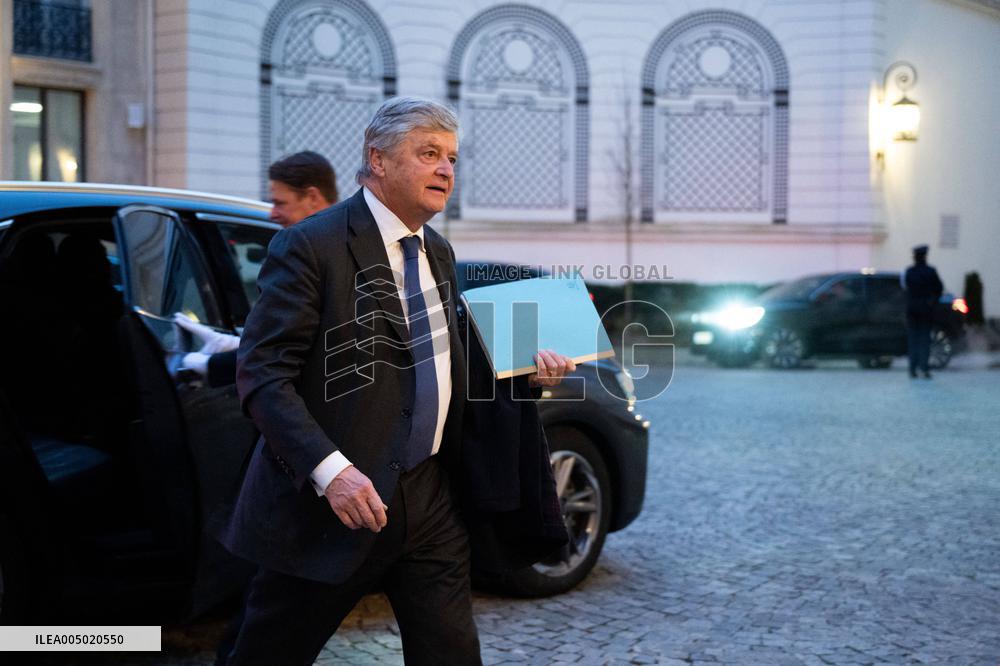 French Government Arriving at First Cabinet Meeting of 2026 at Elysee - Paris