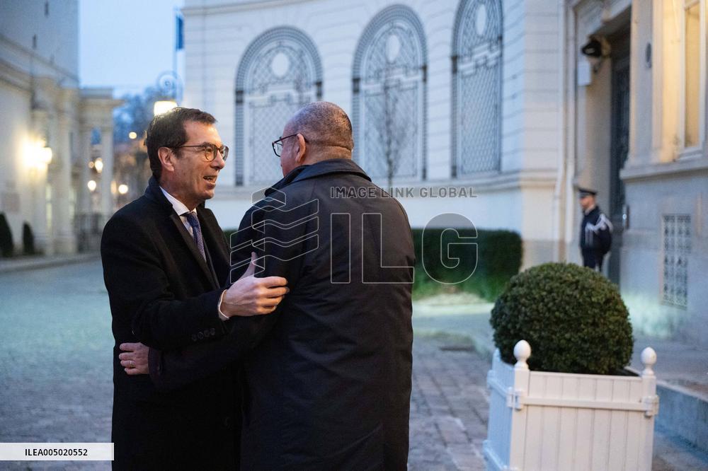 French Government Arriving at First Cabinet Meeting of 2026 at Elysee - Paris