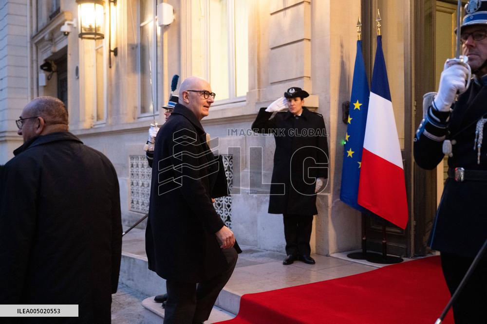 French Government Arriving at First Cabinet Meeting of 2026 at Elysee - Paris