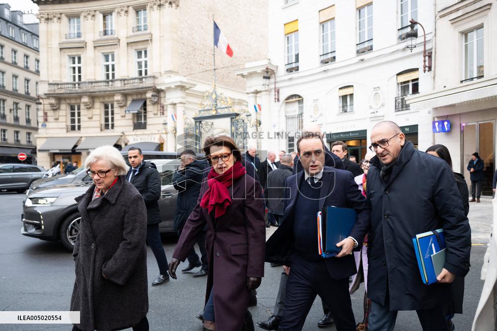 French Government Arriving at First Cabinet Meeting of 2026 at Elysee - Paris