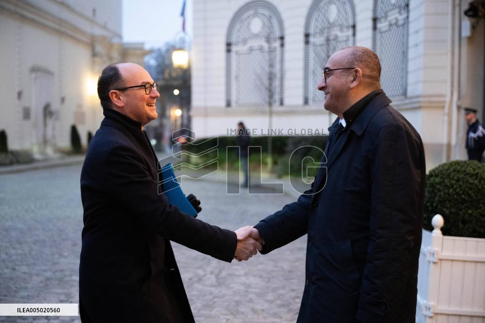 French Government Arriving at First Cabinet Meeting of 2026 at Elysee - Paris