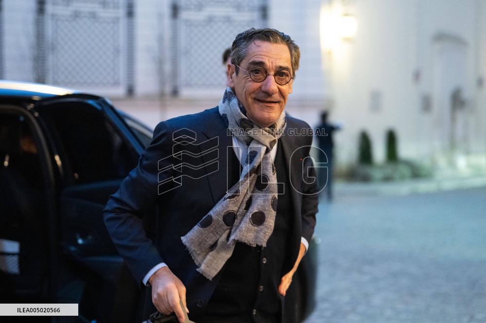 French Government Arriving at First Cabinet Meeting of 2026 at Elysee - Paris