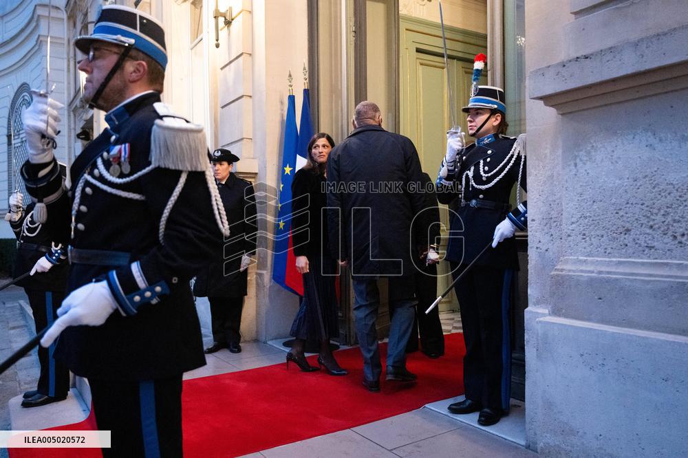 French Government Arriving at First Cabinet Meeting of 2026 at Elysee - Paris
