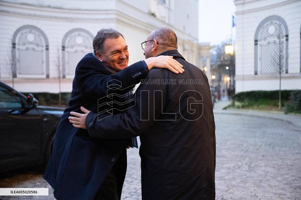 French Government Arriving at First Cabinet Meeting of 2026 at Elysee - Paris
