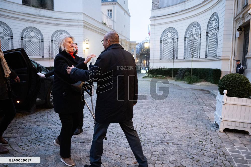 French Government Arriving at First Cabinet Meeting of 2026 at Elysee - Paris