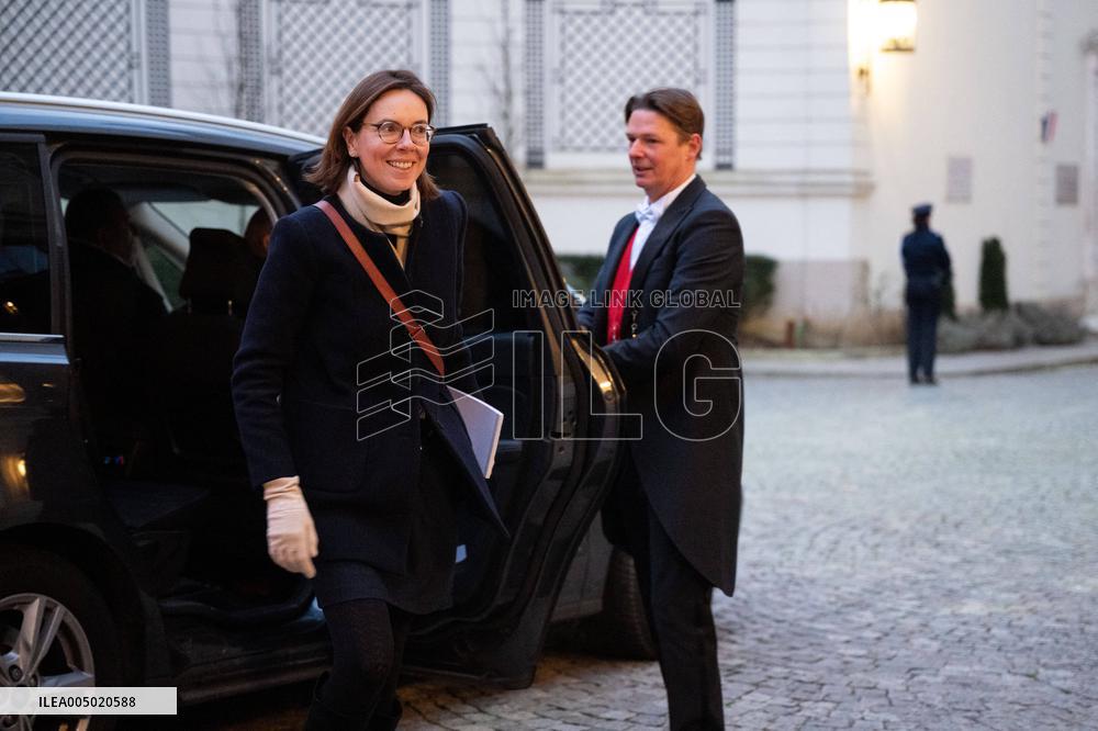 French Government Arriving at First Cabinet Meeting of 2026 at Elysee - Paris