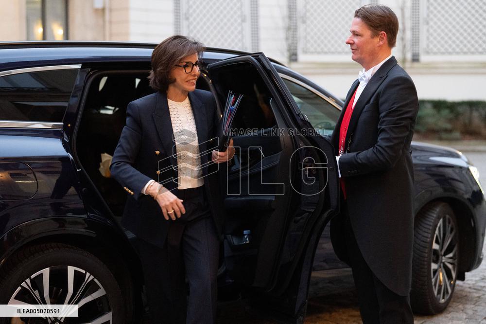 French Government Arriving at First Cabinet Meeting of 2026 at Elysee - Paris