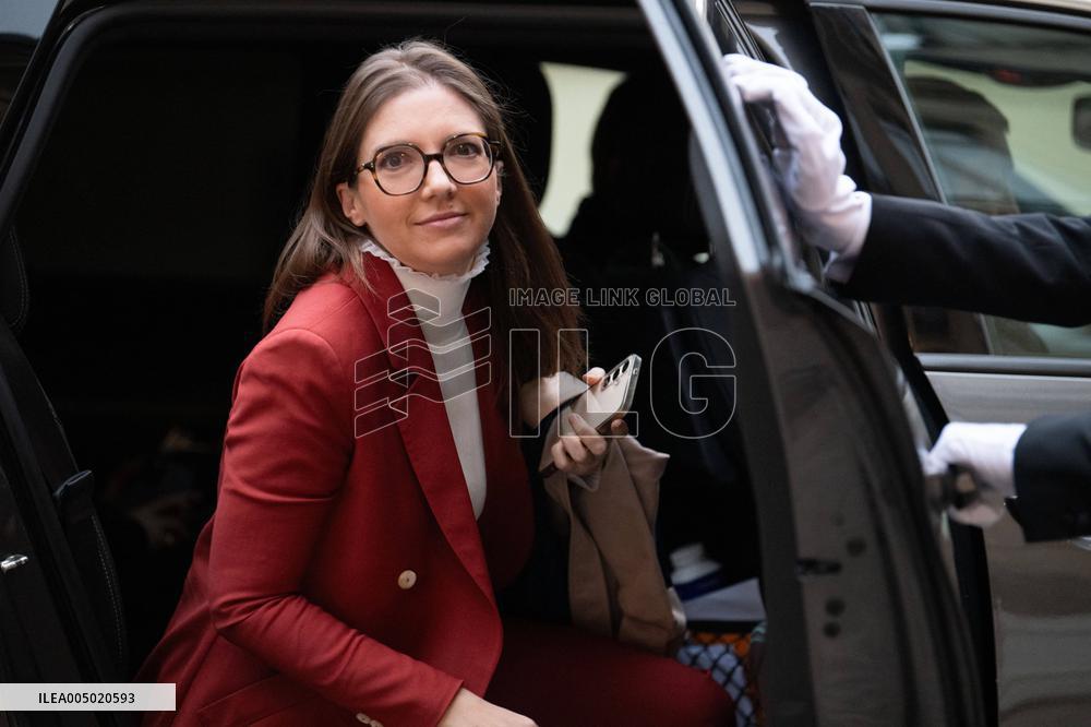 French Government Arriving at First Cabinet Meeting of 2026 at Elysee - Paris