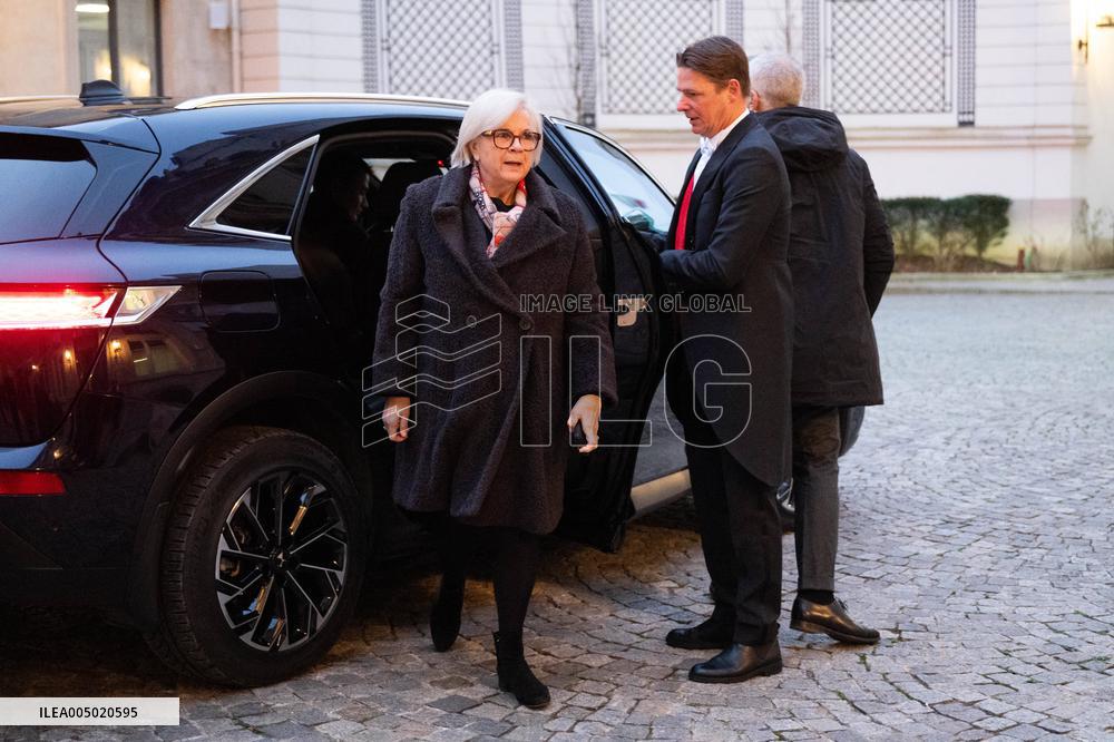 French Government Arriving at First Cabinet Meeting of 2026 at Elysee - Paris