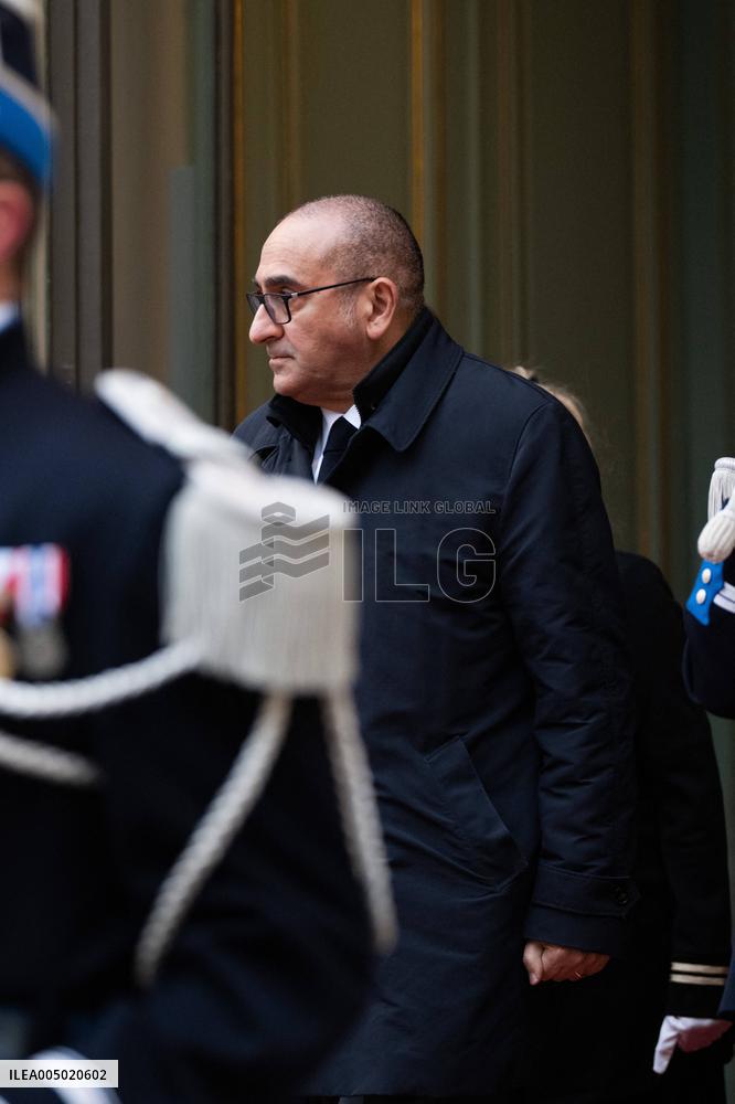 French Government Arriving at First Cabinet Meeting of 2026 at Elysee - Paris