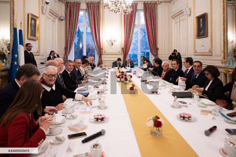 French Government Arriving at First Cabinet Meeting of 2026 at Elysee - Paris