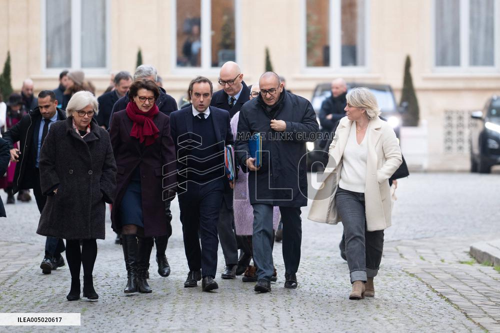 French Government Arriving at First Cabinet Meeting of 2026 at Elysee - Paris