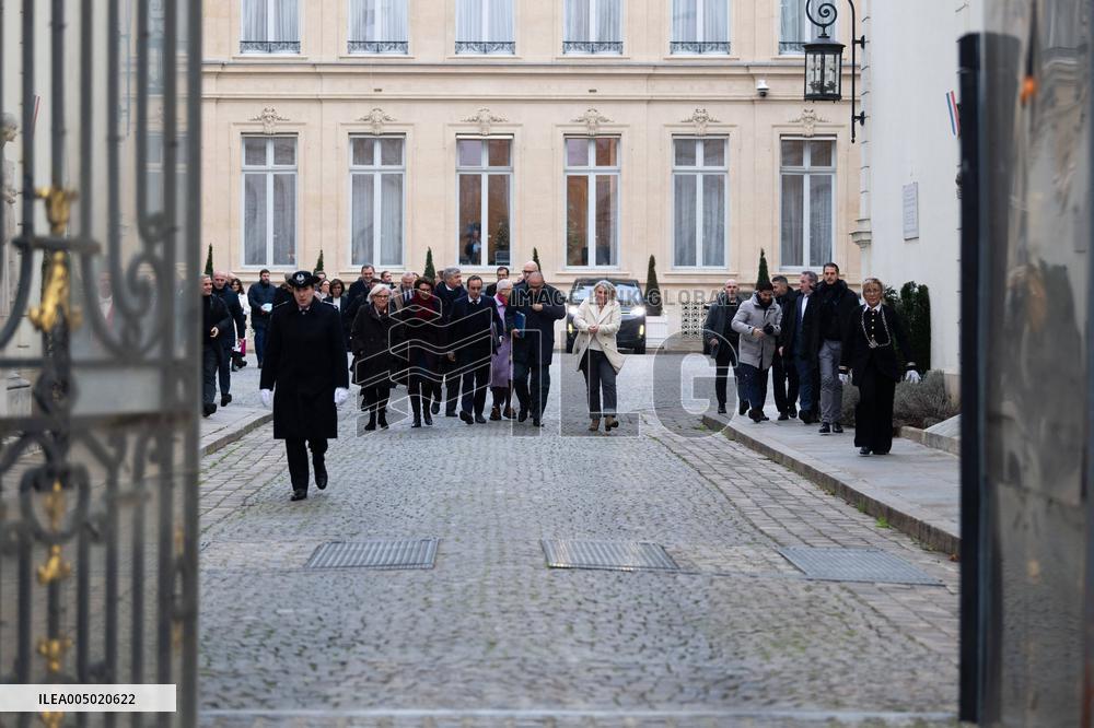 French Government Arriving at First Cabinet Meeting of 2026 at Elysee - Paris