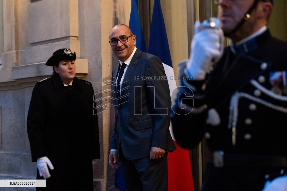 French Government Arriving at First Cabinet Meeting of 2026 at Elysee - Paris