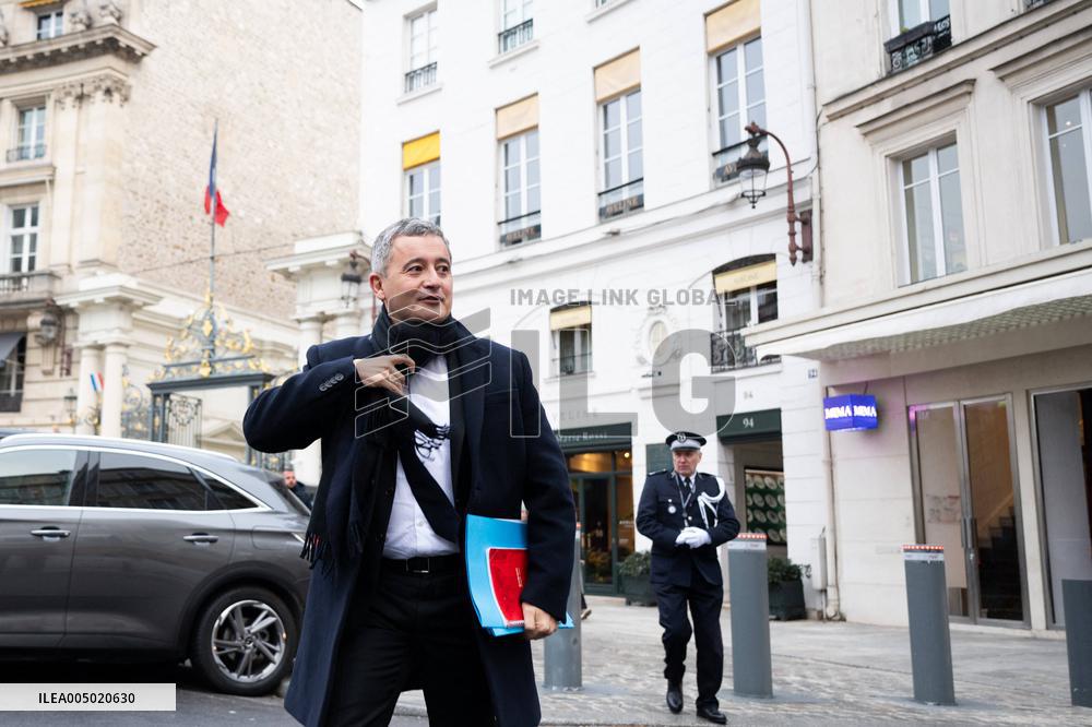 French Government Arriving at First Cabinet Meeting of 2026 at Elysee - Paris