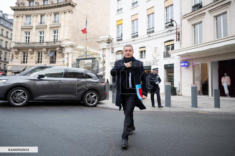 French Government Arriving at First Cabinet Meeting of 2026 at Elysee - Paris