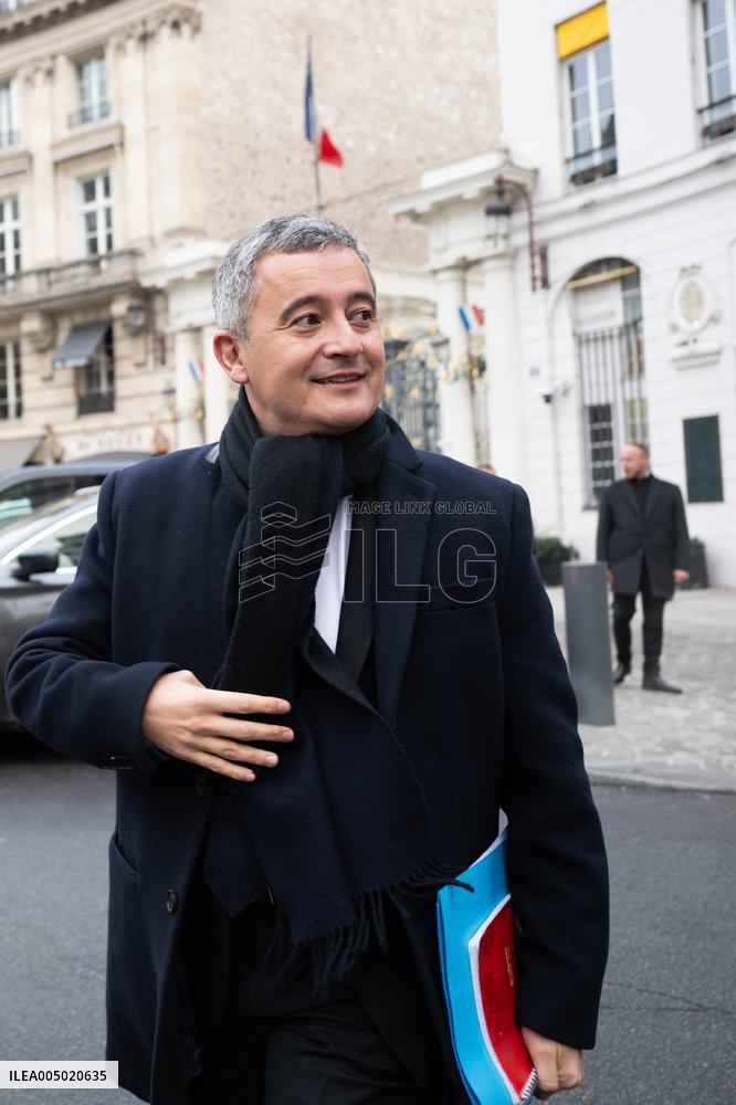 French Government Arriving at First Cabinet Meeting of 2026 at Elysee - Paris