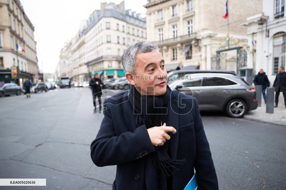 French Government Arriving at First Cabinet Meeting of 2026 at Elysee - Paris