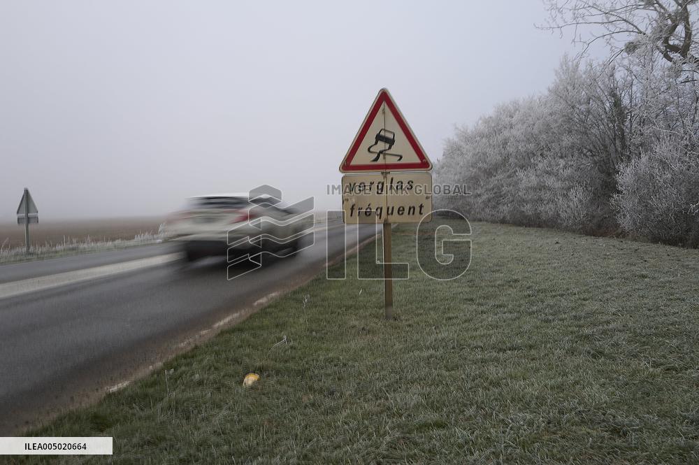 Illustration - Orange Alert Issued for Snow and Ice - France