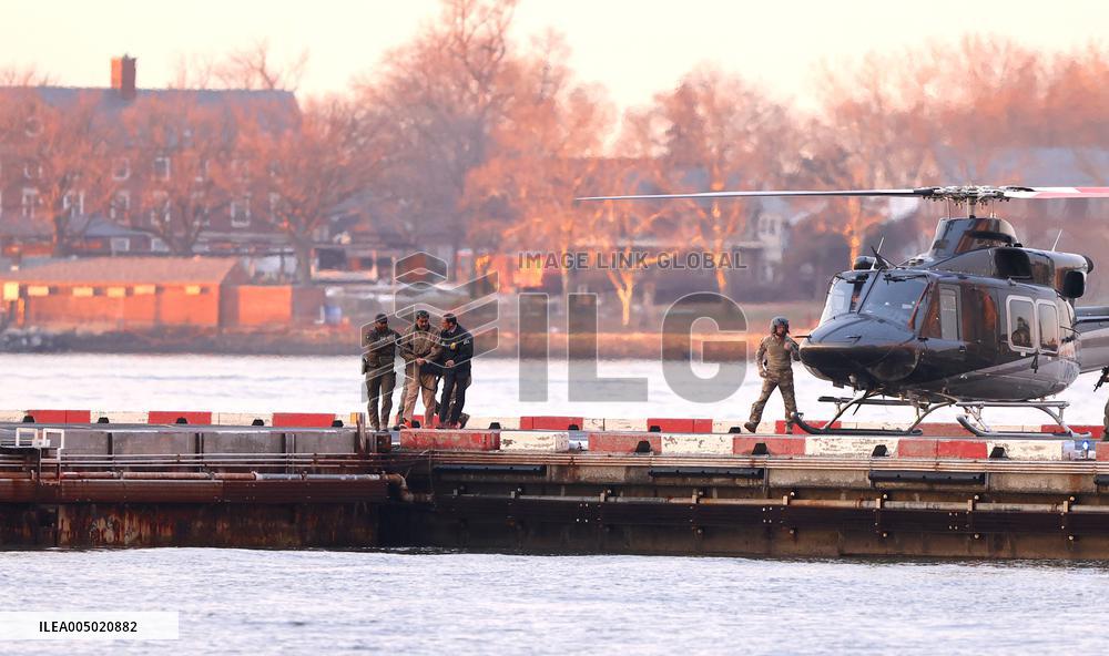 Maduro with Is Wife Arrive at New York Heliport - NYC