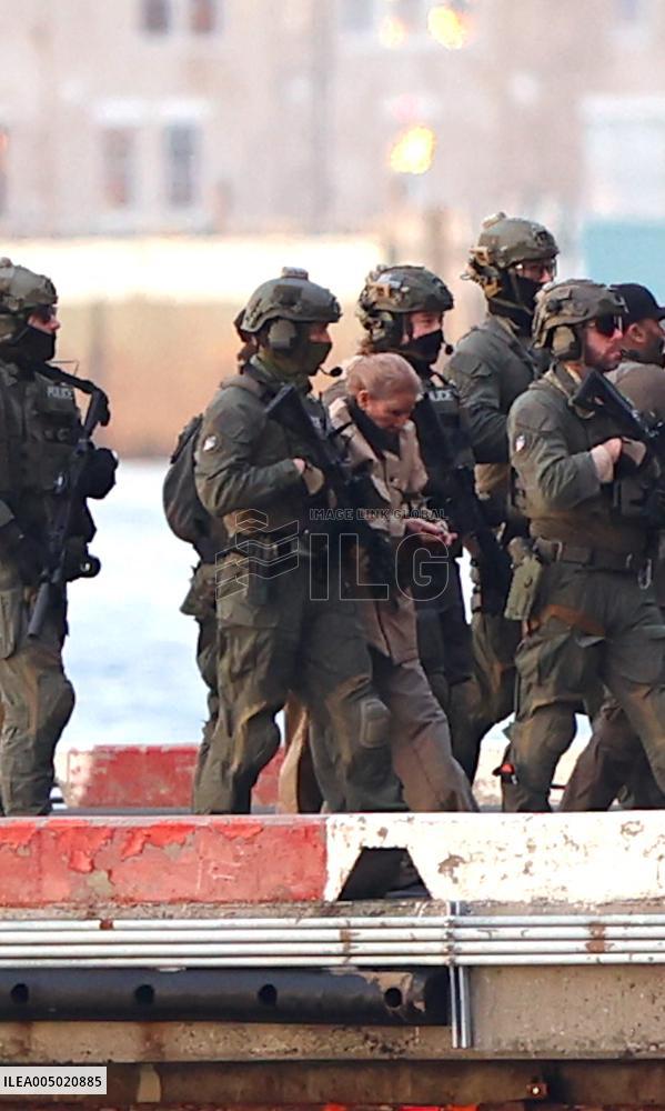 Maduro with Is Wife Arrive at New York Heliport - NYC