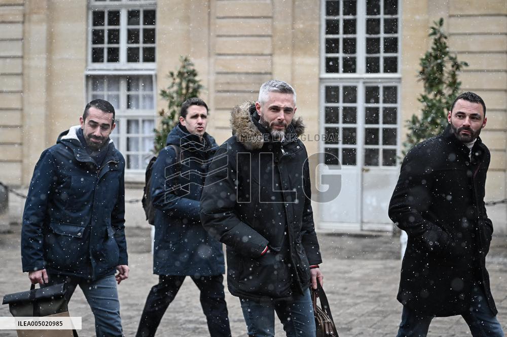 Meetings between representative agricultural organisations and French PM Sebastien Lecornu in Paris FA