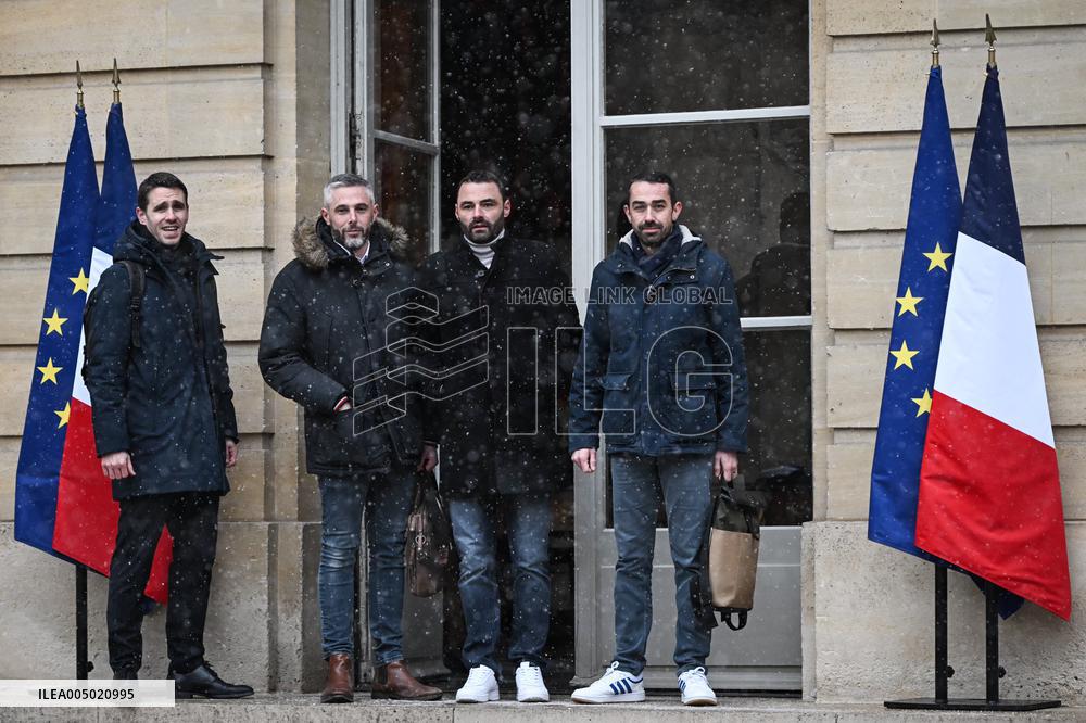 Meetings between representative agricultural organisations and French PM Sebastien Lecornu in Paris FA