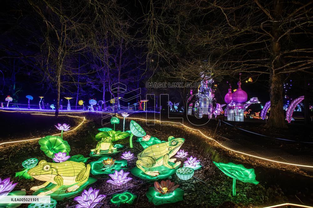 Lantern Festival At Chateau Castel Novel In Varetz - France