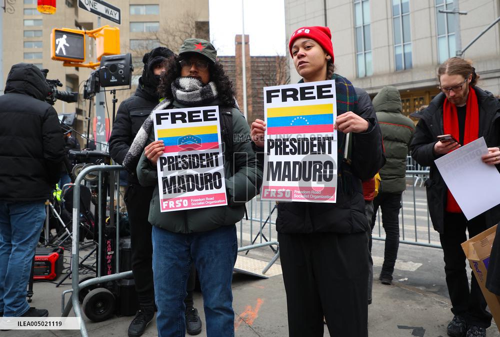 Maduro Supporters at The Federal Court - NYC