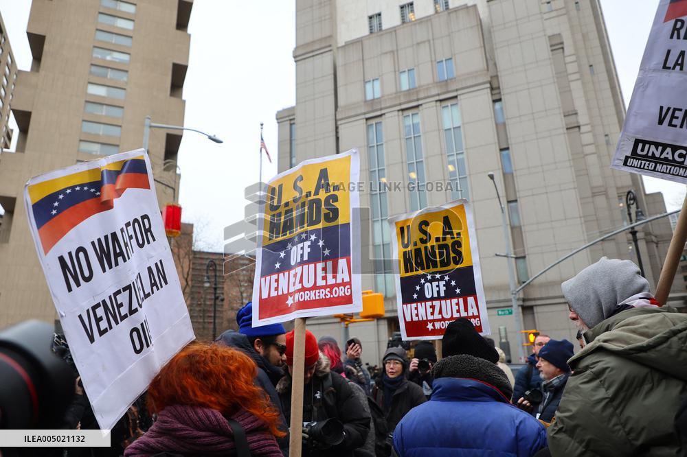 Maduro Supporters at The Federal Court - NYC