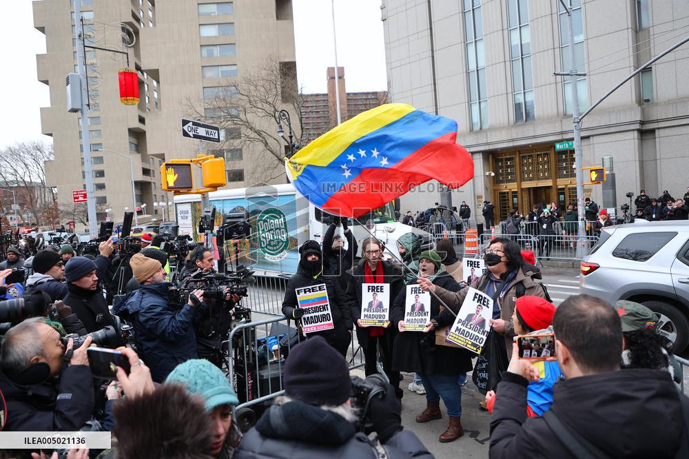 Maduro Supporters at The Federal Court - NYC