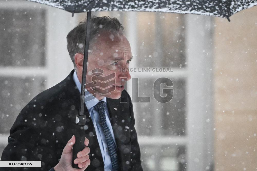 Meeting between AXA Thomas Buberl and French PM Sebastien Lecornu in Paris FA