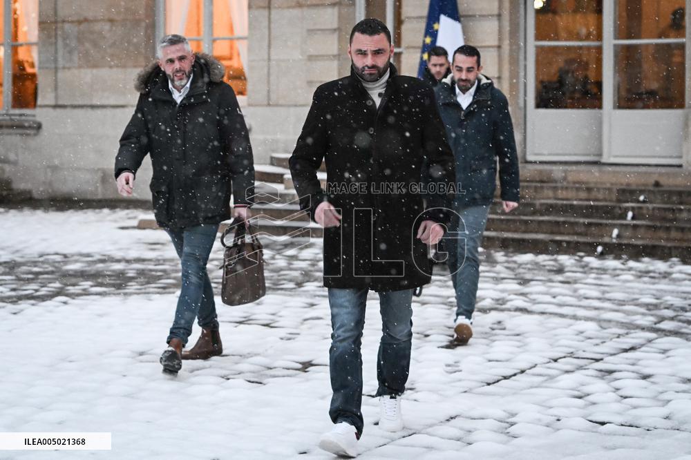 Meetings between representative agricultural organisations and French PM Sebastien Lecornu in Paris FA