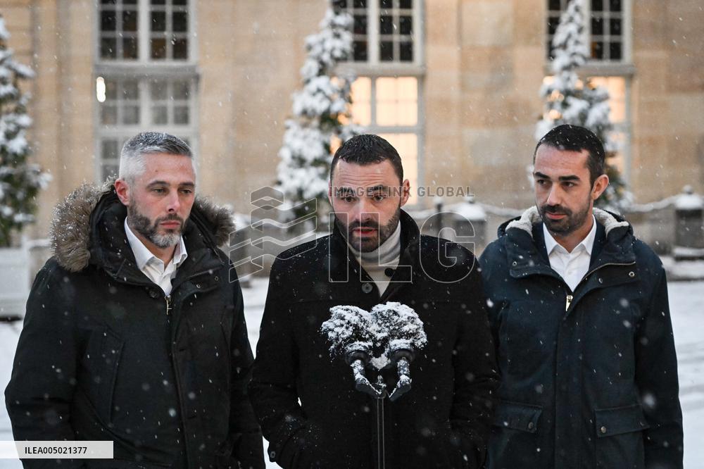 Meetings between representative agricultural organisations and French PM Sebastien Lecornu in Paris FA