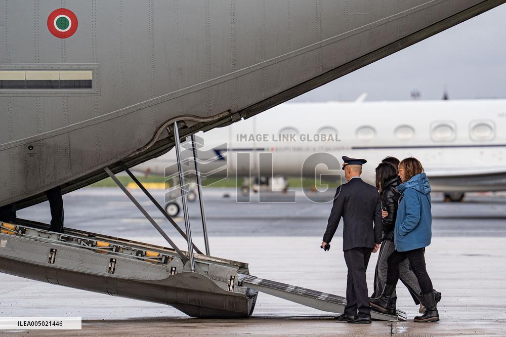 Arrival of The Bodies of Italian Victims of The New Year's Eve Fire in Crans-Montana - Rome