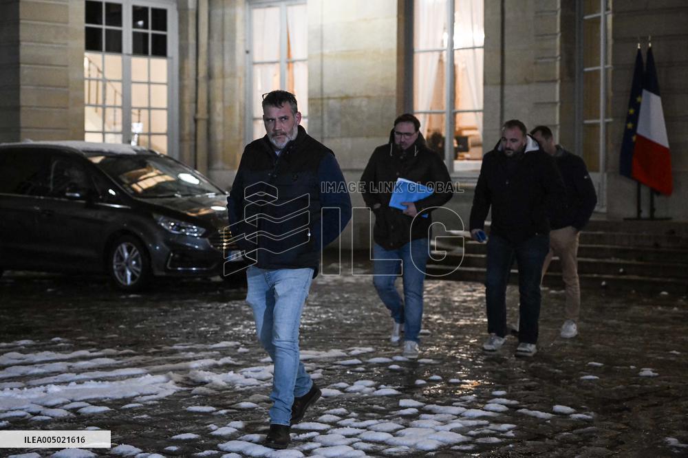 Meetings between representative agricultural organisations and French PM Sebastien Lecornu in Paris FA