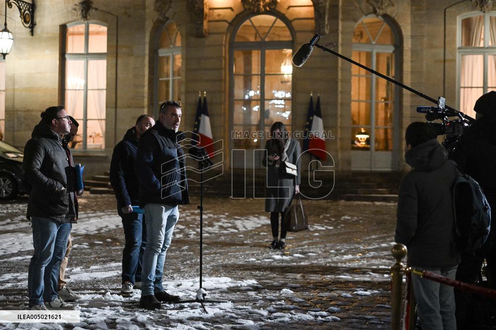 Meetings between representative agricultural organisations and French PM Sebastien Lecornu in Paris FA