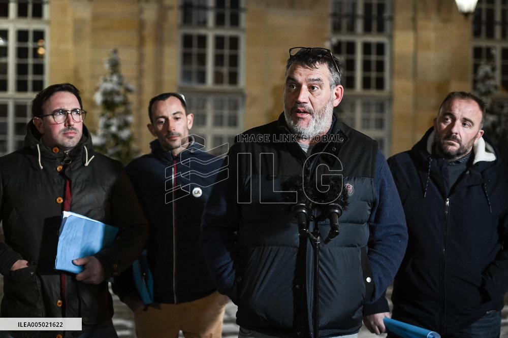 Meetings between representative agricultural organisations and French PM Sebastien Lecornu in Paris FA